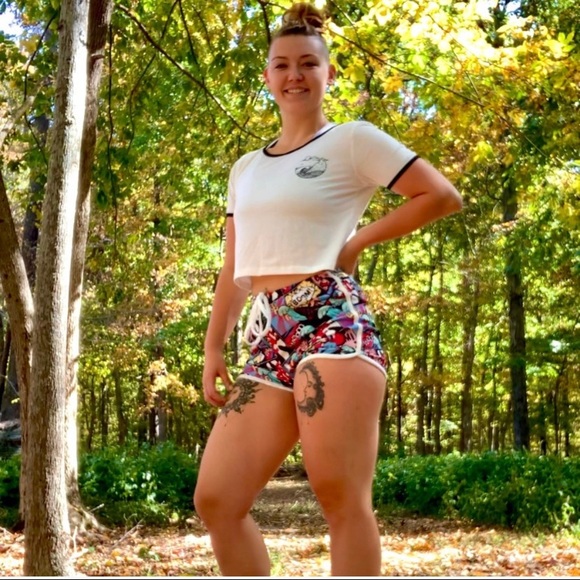 Pants - See new listing! NWT Pop art dolphin high waisted shorts front tie